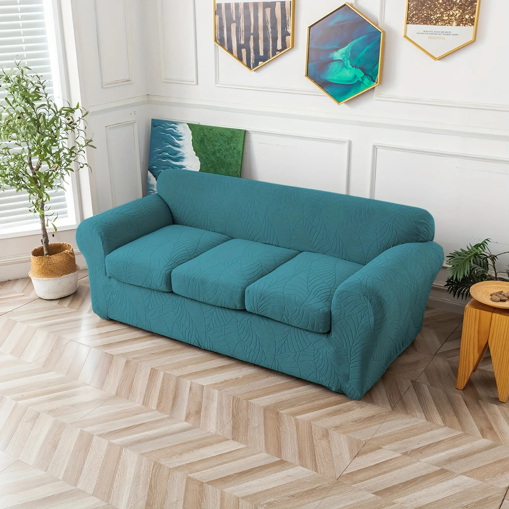 Sofa Cover for 3 Cushion Couch, High Stretch Sofa Slipcovers for Living Room, Anti Slip & Pet-Friendly Furniture Protector #TikTokShopBlackFriday