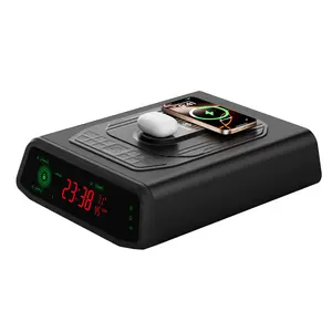 TRRKO Smart Biometric Handgun Safe with Wireless Charging & Silent Auto-Open – Quick Access Nightstand Safe for Home & Valuables
