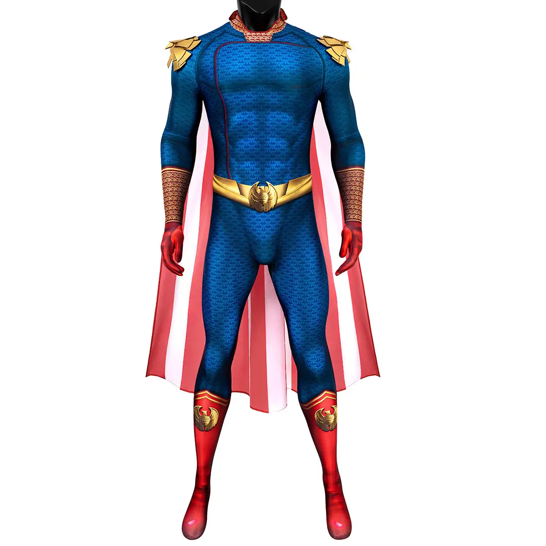ECOSLAND Homelander Costume with Cape Ben Soldier Cosplay Costume Halloween Homelander Costume