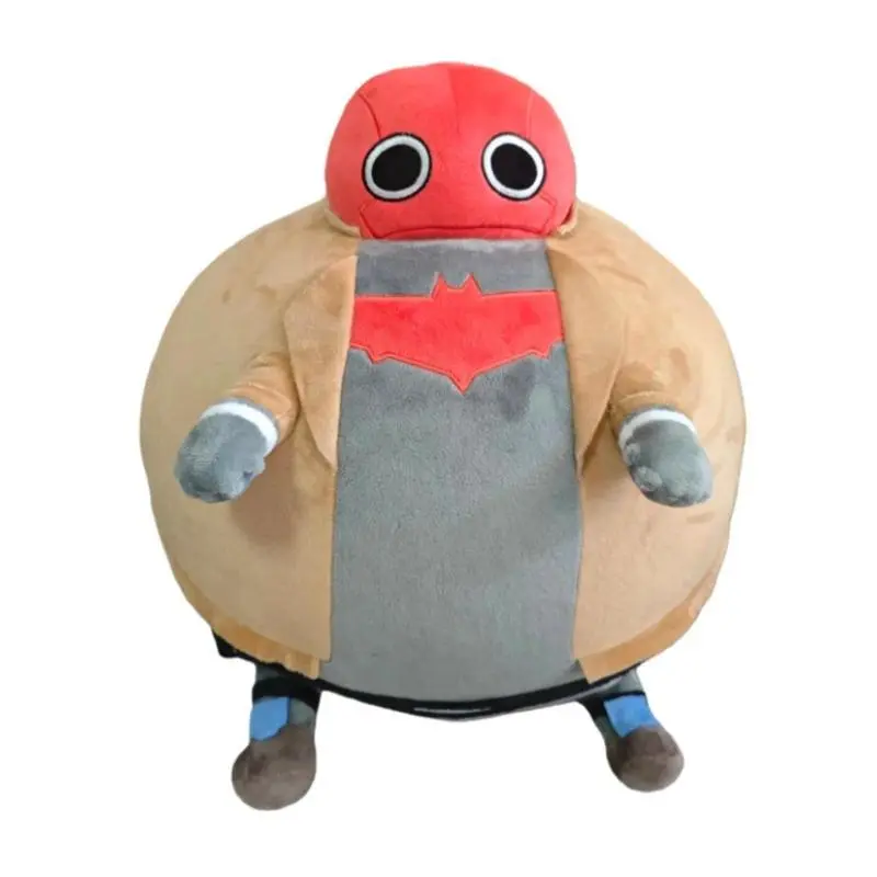 Large Size Unisex Fat Jason Todd Plush Toy - Soft Fabric Kawaii Look Squeezable Stress Relief Fidget Toy, Gift Ideas for Adults, Fan Gift, Squishy Shape
