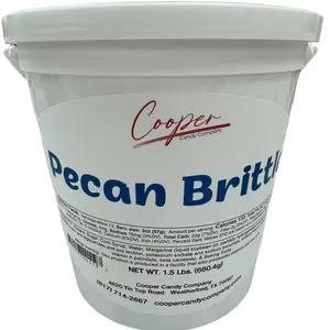Pecan Brittle - 1.5LB. [brittle] [candy] [gifts] [pecan] [bucket] [delicious] [sweet]