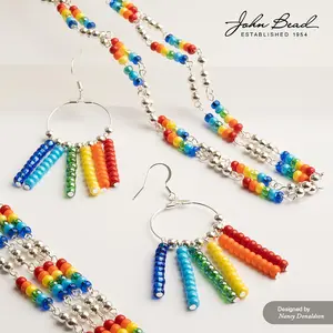 John Bead Czech Glass Seed Beads 6/0 (100g) for DIY Art Crafts and Jewelry Making Bracelets, Necklaces, and Earrings