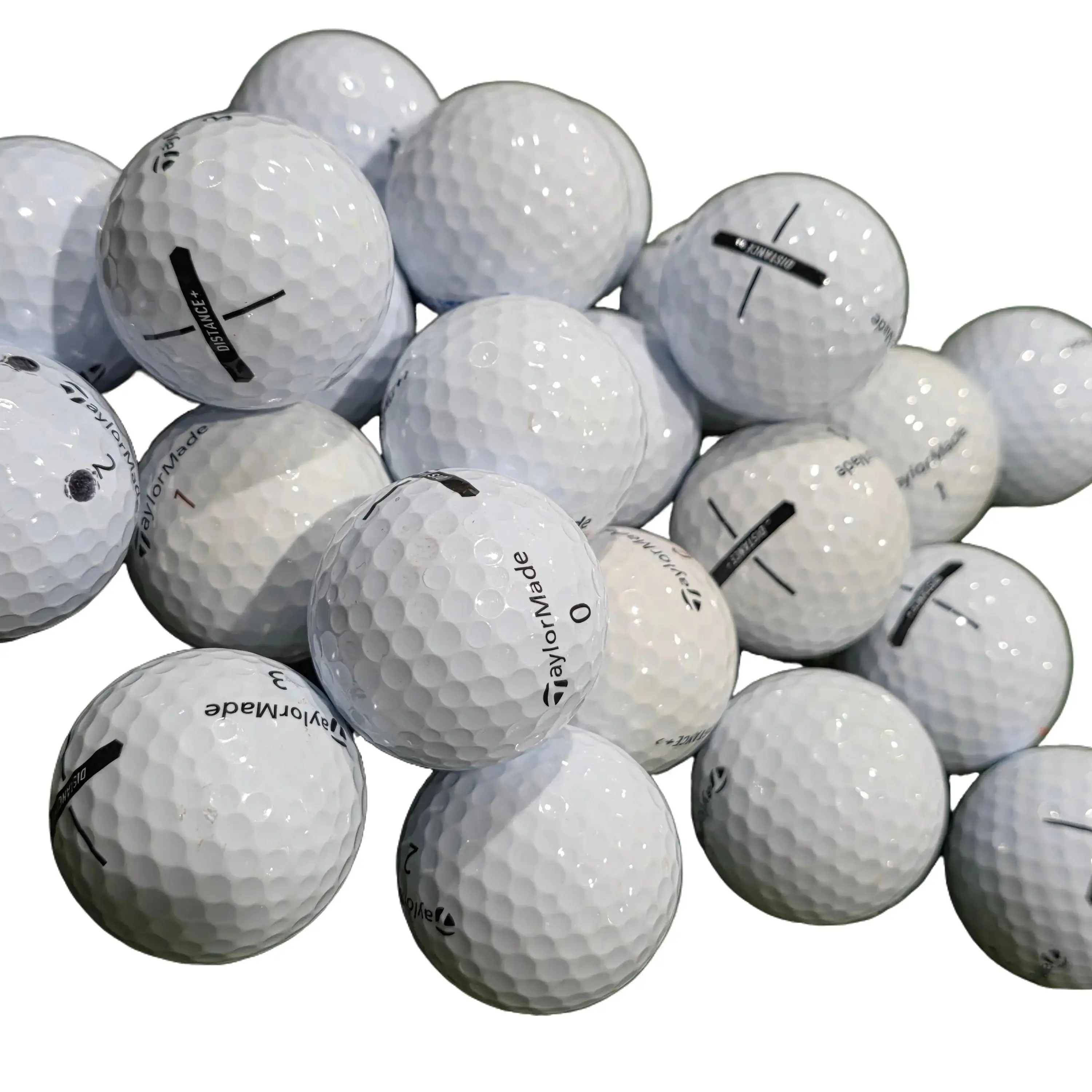 1 Dozen 3A/4A Mix Taylormade Distance+ golf ball white or yellow