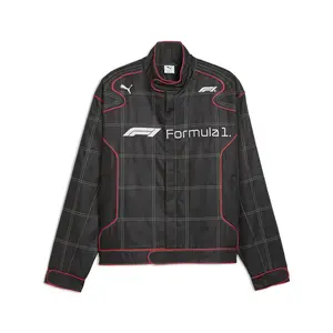 PUMA Mens Formula 1 75 Years Motorsport Racing Jacket Athletic Outerwear Casual - Black