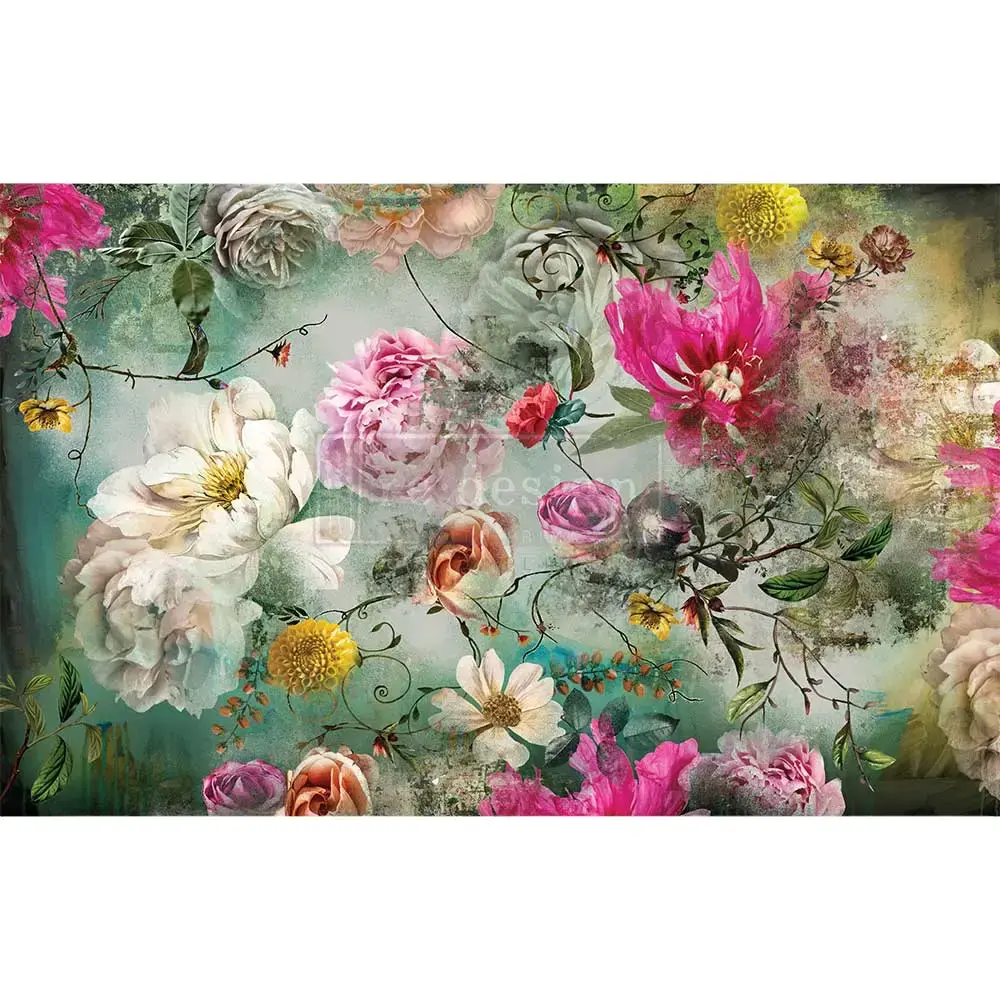 Redesign With Prima High-Quality Lightweight Decoupage Decor Tissue Paper - Adelina, 1 Sheet, 19"x30", Conforms Easily, Easy to Work With for Decoupage Projects, 655350660277
