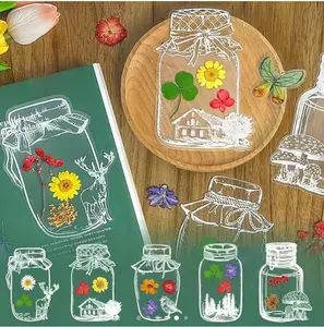40Pcs Scrapbook Sticker Bottle Shape Frame Stickers Decals Paper Decoration for Scrapbooking Planner Bullet Junk Journal Supplies Notebook DIY Photo Album Art Craft mothersdaygiftideas