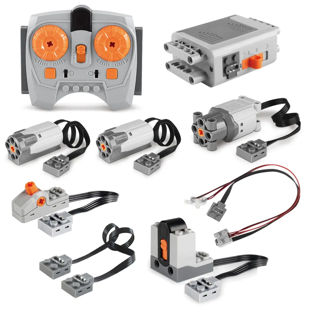 9 in 1 Motor Power Function Building Block Set, High-Torque & High-Speed Motor, Advanced Control, Compatible with Major Brands, Creative Modification Accessory for Technic Bricks, Buildable Robot Model Building Kits, Interlocking Structure Model Building