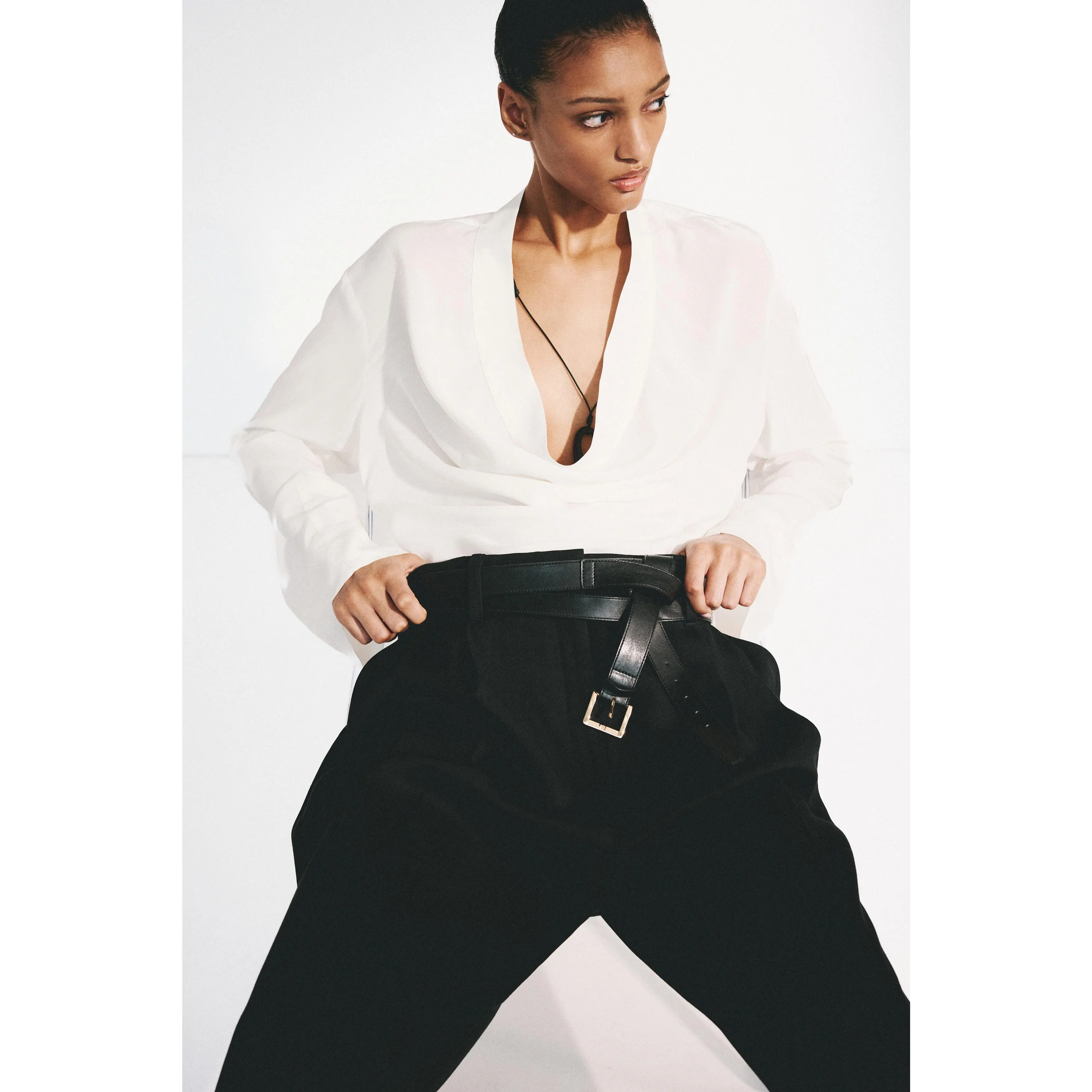 H&M Cowl-neck blouse