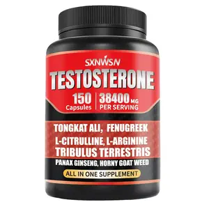 Testosterone Supplement for Men - Male Enhancing Test Boost - Ashwagandha, L-Arginine, Tongkat Ali, Tribulus + More | 150 Capsules