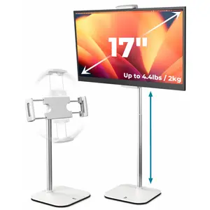 Adjustable height iPad/tablet/portable monitor stand for devices below 17inch inches, 360-degree rotation° Rotating and Tilting, 4.4 lbs Support, Portable Stand Suitable for iPad Pro, Mini, Air