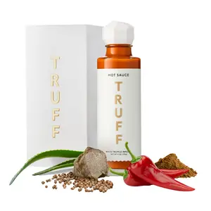 TRUFF White Truffle Hot Sauce 6 oz - Gourmet Hot Sauce with Ripe Chili Peppers, Agave Nectar, White Truffle Oil & Coriander