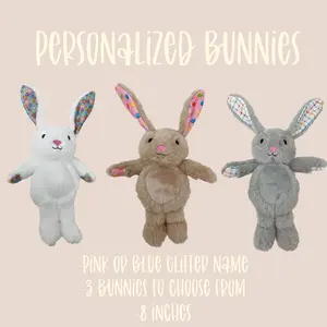 Personalized Easter Bunny, Easter Basket Stuffer, Easter Gift Ornaments Decoration