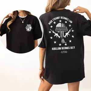 Tyranny Shirt, When Tyranny Becomes Law, Rebellion Becomes Duty, Thomas Jefferson Shirt, Anti Tyranny, Freedom Shirt, Patriot T-Shirt
