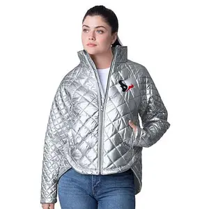 Football Fan Shop Officially Licensed NFL 4Her Team Mascot Metallic Jacket by Glll - Houston Texans