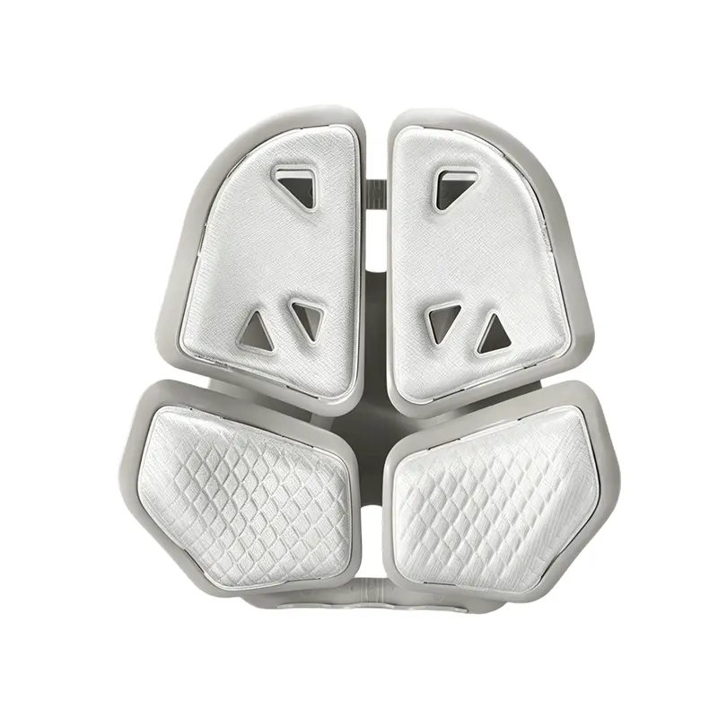 Hardshell Protective Knee Pads in Solid White with Comfortable Design for Enhanced Safety in Outdoor Sports and Workspaces, Environments Where A Neutral Color Is Preferred
