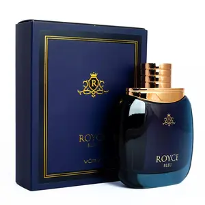 VÛRV Royce Bleu Men's Perfume - Regular Edition Aromatic Citrus Scent with Energy & Sparkle Top Notes for Daytime Wear