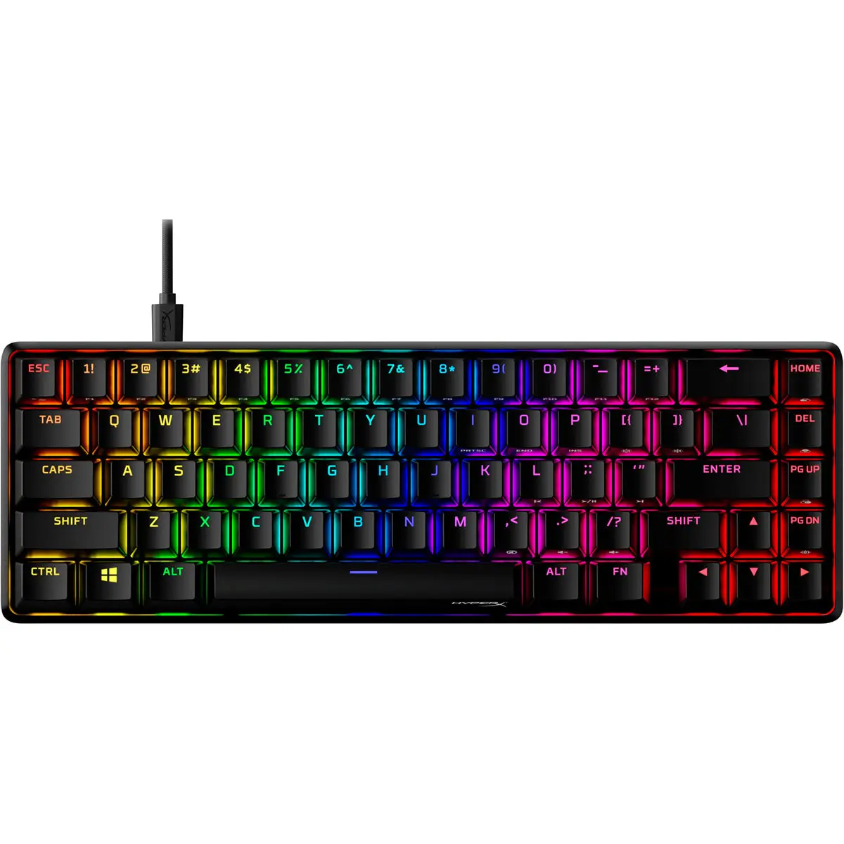 HyperX Alloy Origins 65 RGB Wired Mechanical Gaming Keyboard, Red Linear