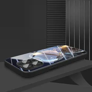 Luxury fashion waterdrop-shaped crystal iPhone case, with lens protection, suitable for iPhone 17 16 15 14 13 12 11 pro max, full coverage protective case, mobile phone accessory