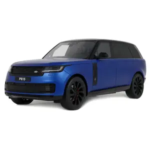 2024 Range Rover P615 SV Blue Metallic with Black Top 1/18 Model Car by GT Spirit