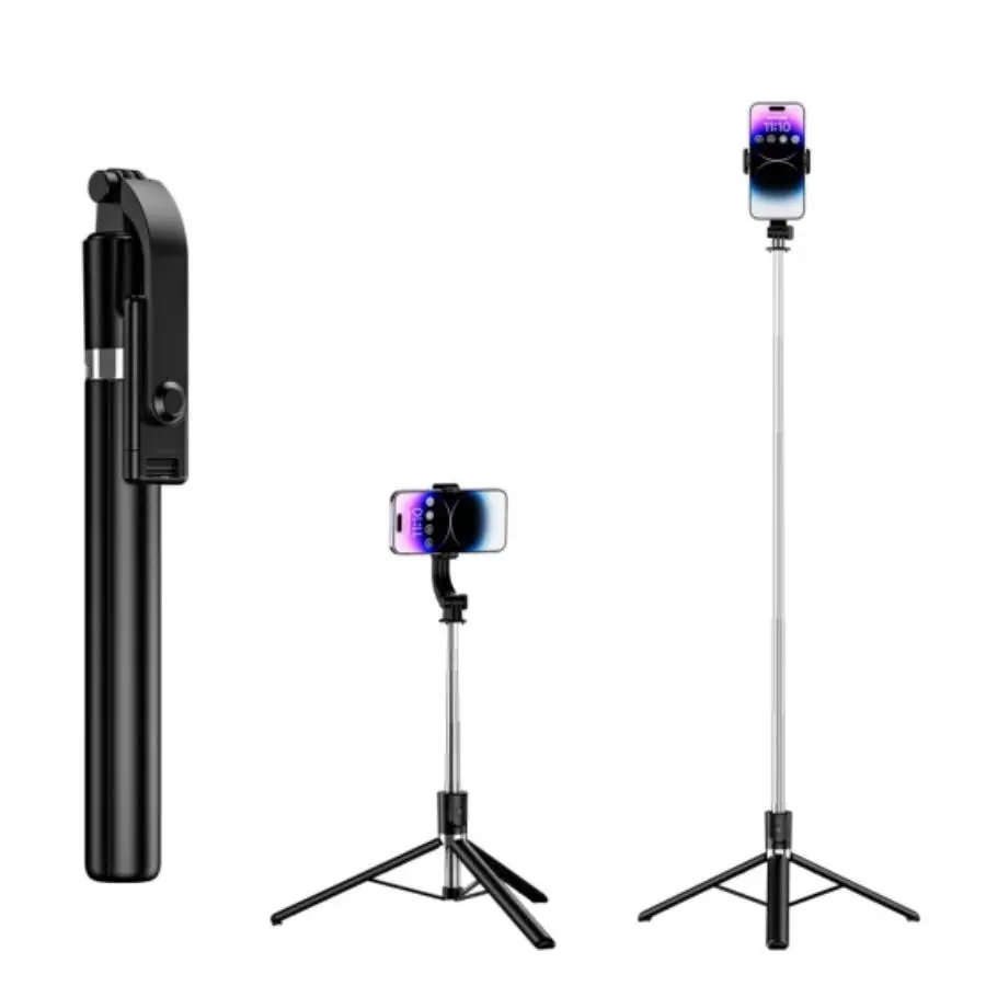 67 Inch Phone Universal Bluetooth-compatible Selfie Stick, Phone Selfie Stick with Remote Control, Portable Foldable Tripod for Live Streaming & Video