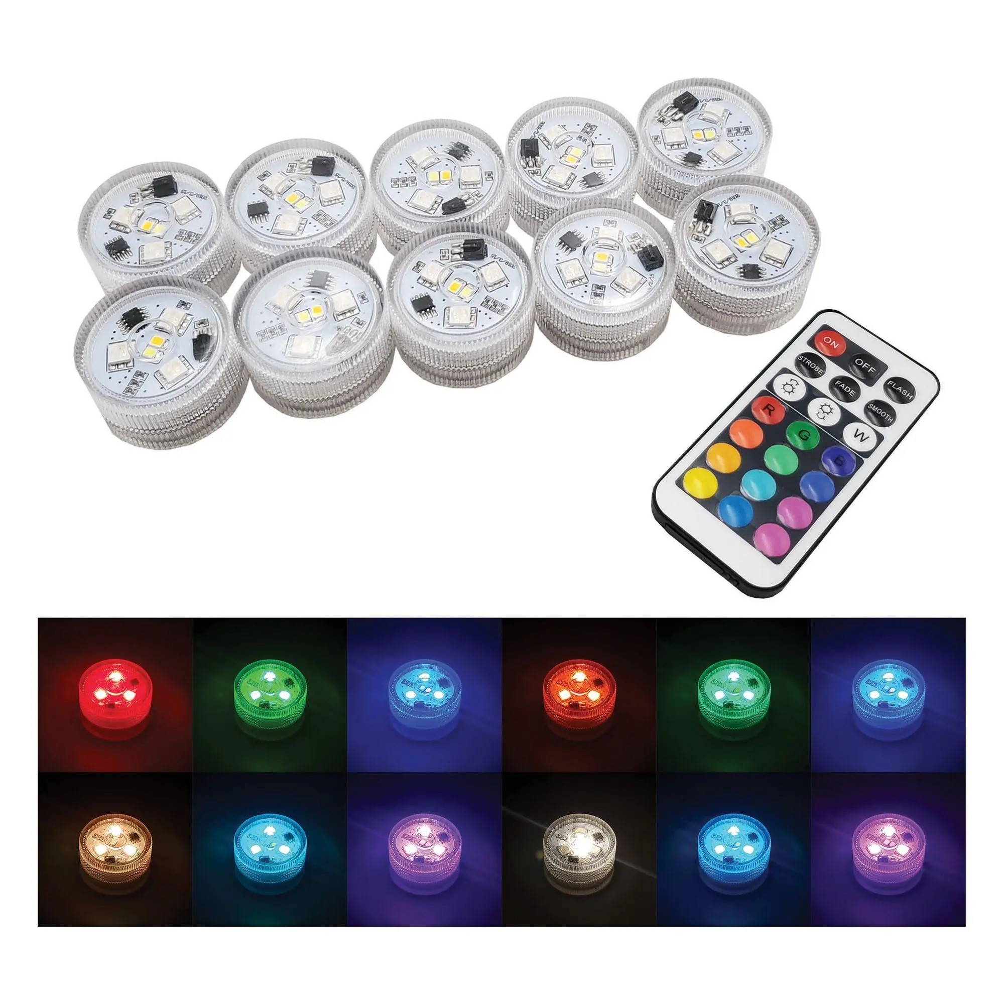 LumaBase Submersible Multi-Function Lights w/ R C