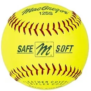 212 MAIN 11in. Safe-Soft Practice Ball with Safety Core, Multi-Sport Batting Practice Equipment for Baseball and Softball Training