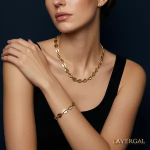 LG001 Radiant Link Choker Necklace/Bracelet