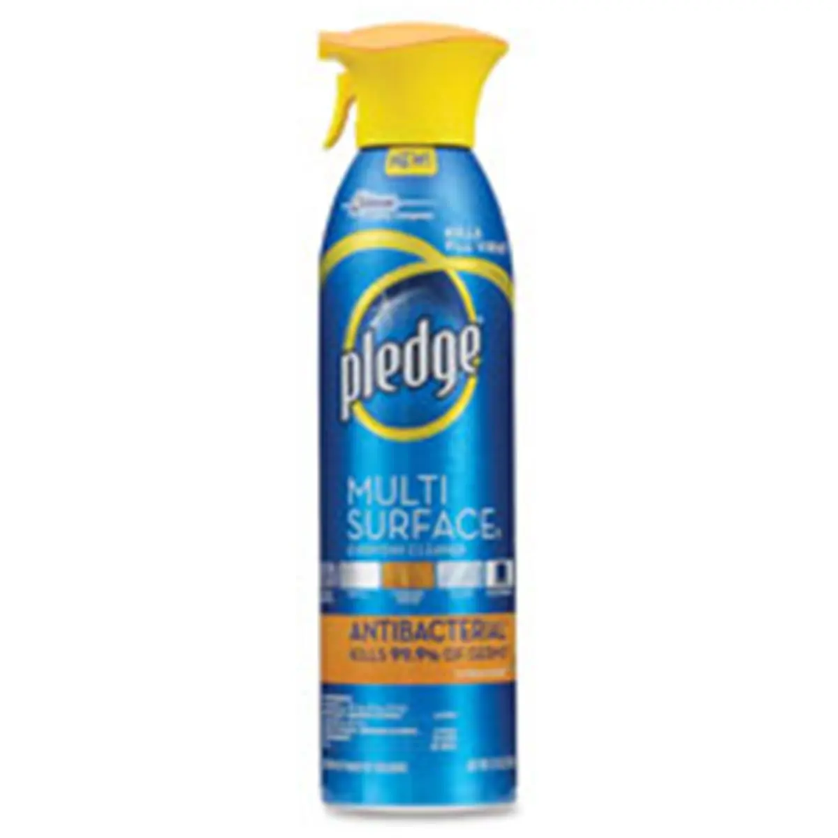 Pledge Diversey DRACB723541 Residue-Free No-Wax Formula Multi-Surface Disinfectant Cleaner - 9.7oz Antibacterial Spray, All-Purpose Cleaner for Stainless Steel Household Surfaces
