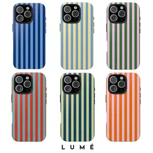 6 New Style Modern Stripe Collection Phone Case – Shockproof, Summer Style, Screen Protector, Stripe Phonecover