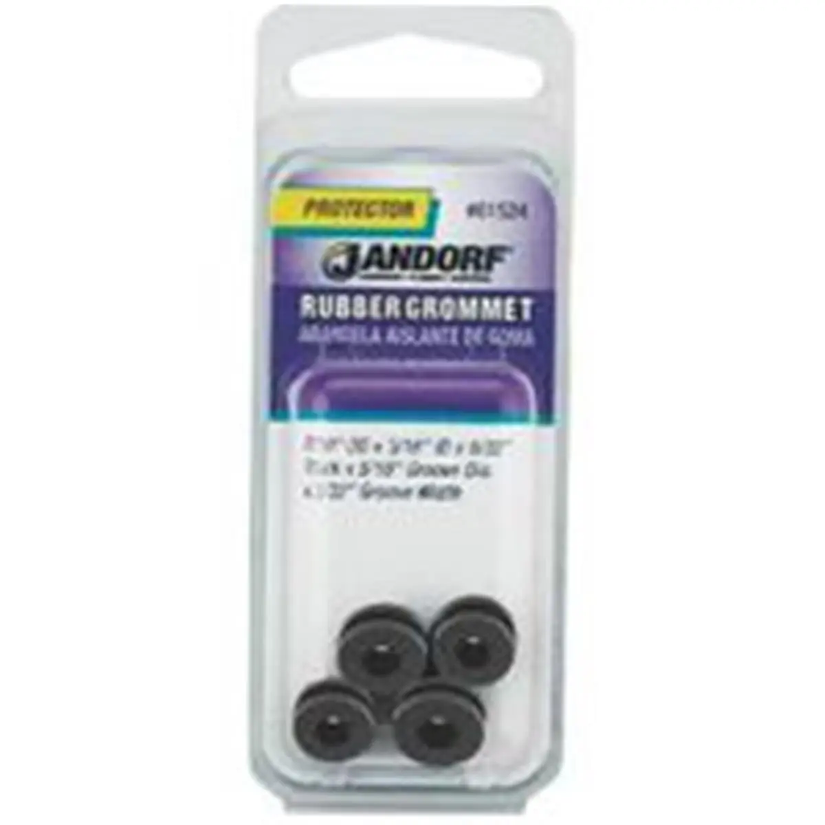 Jandorf Specialty Rubber Grommet, 7/16 In. OD Hardware, for Electrical Wiring, Sailing - Model 61524