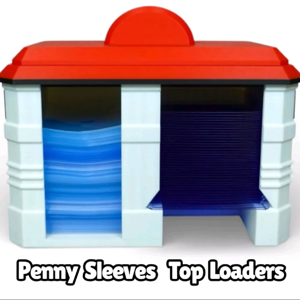 V2 Card Sleeve Dispenser with Roof Top New and Improved Box Design for Storage Card Sleeves Fun Convenient Organizer Card Management