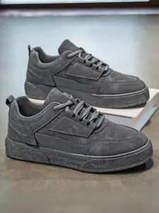 Men's Comfortable Soft Sole Sports Shoes, Versatile Trendy Skateboard Shoes, Lightweight Thick Bottom Casual Shoes