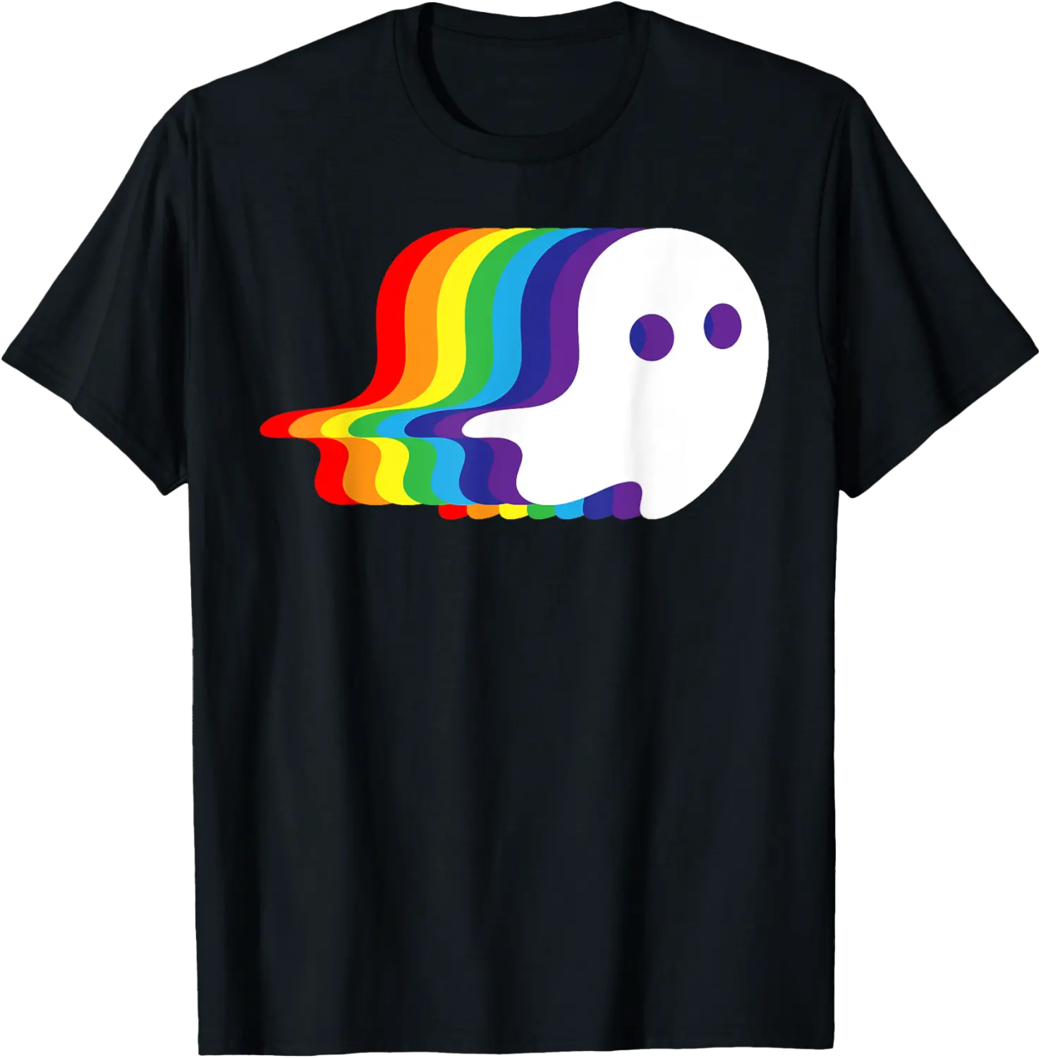 LGBTQ Rainbow Cute Ghost Squad Halloween Ghoul Gang Girl T-Shirt - Lydiagarcia Shop 29B0DF6978Y5