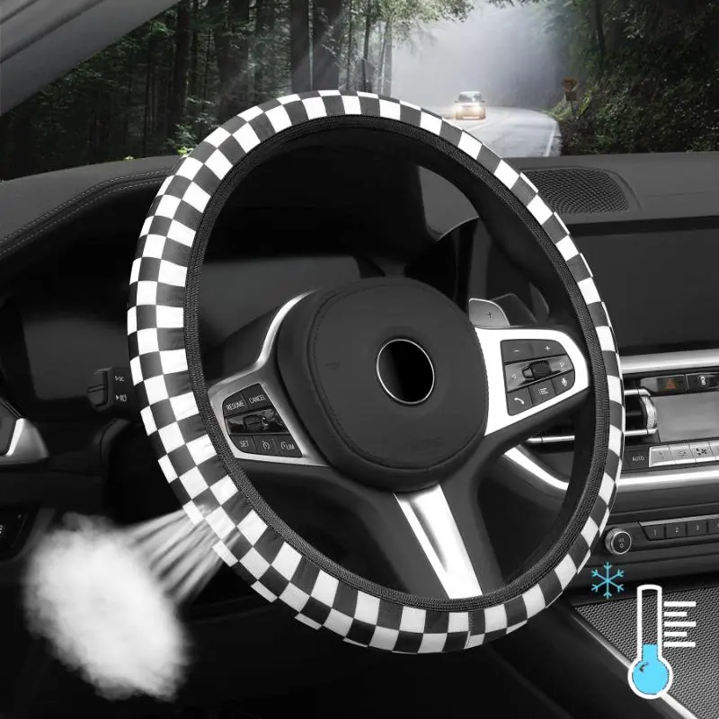 Car Steering Wheel Cover, Non-slip Car Steering Wheel Protector, Universal Car Interior Decoration Accessories for Men and Women, Car Steering Wheel Insert Accessories, Automotive