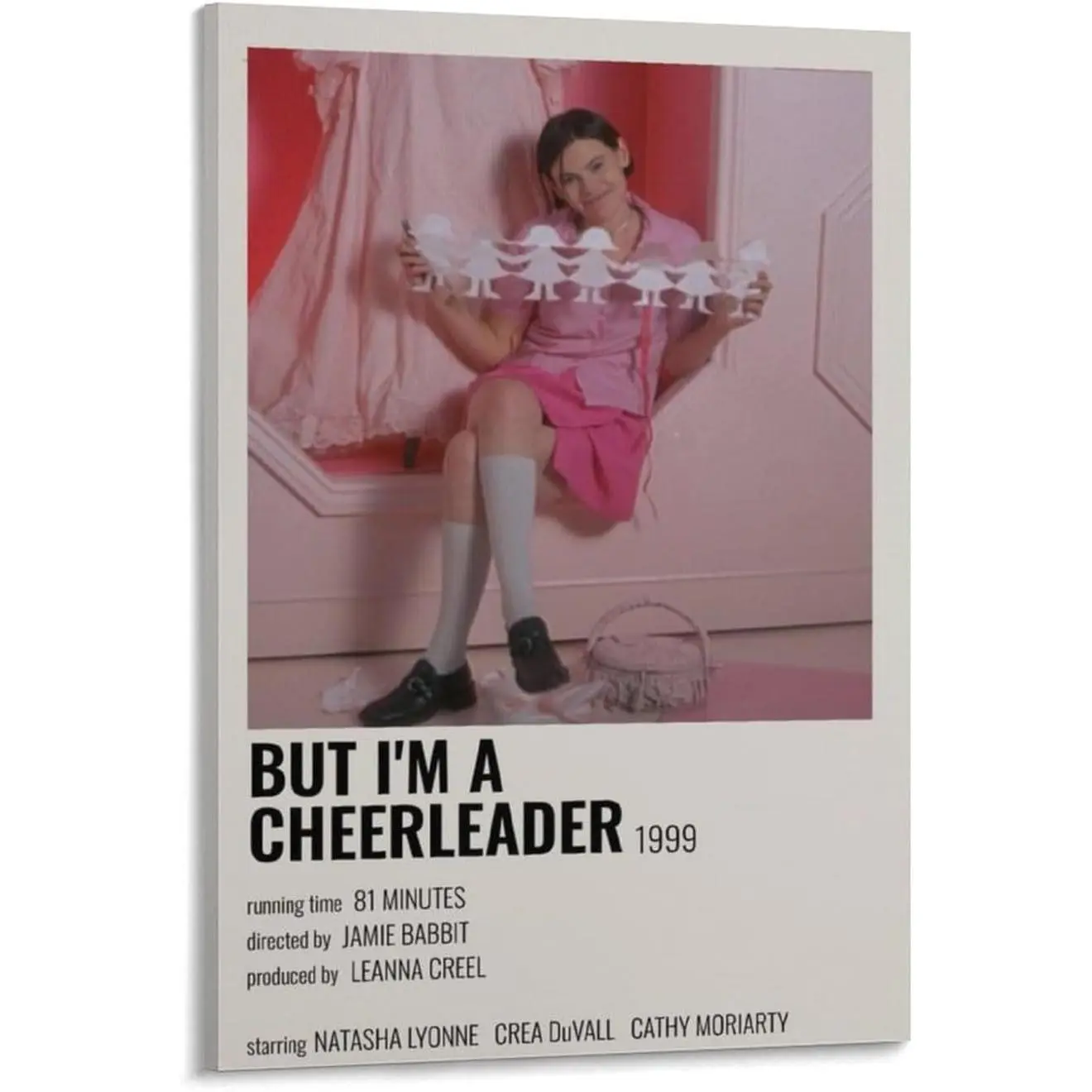 "But I'm A Cheerleader" Movie Poster Production Art - 2 Handmade High-Res Canvas Prints, Premium Indoor Home Decor for Bedroom, Living Room, High-Res Print