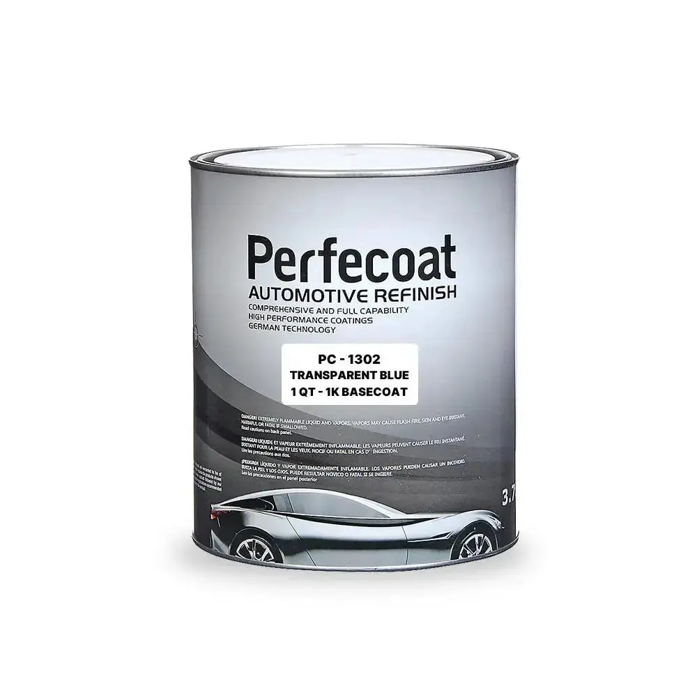 Perfecoat 1K Basecoat Solid Toners PC-1302 Transparent Blue – QT, Vibrant Finishes