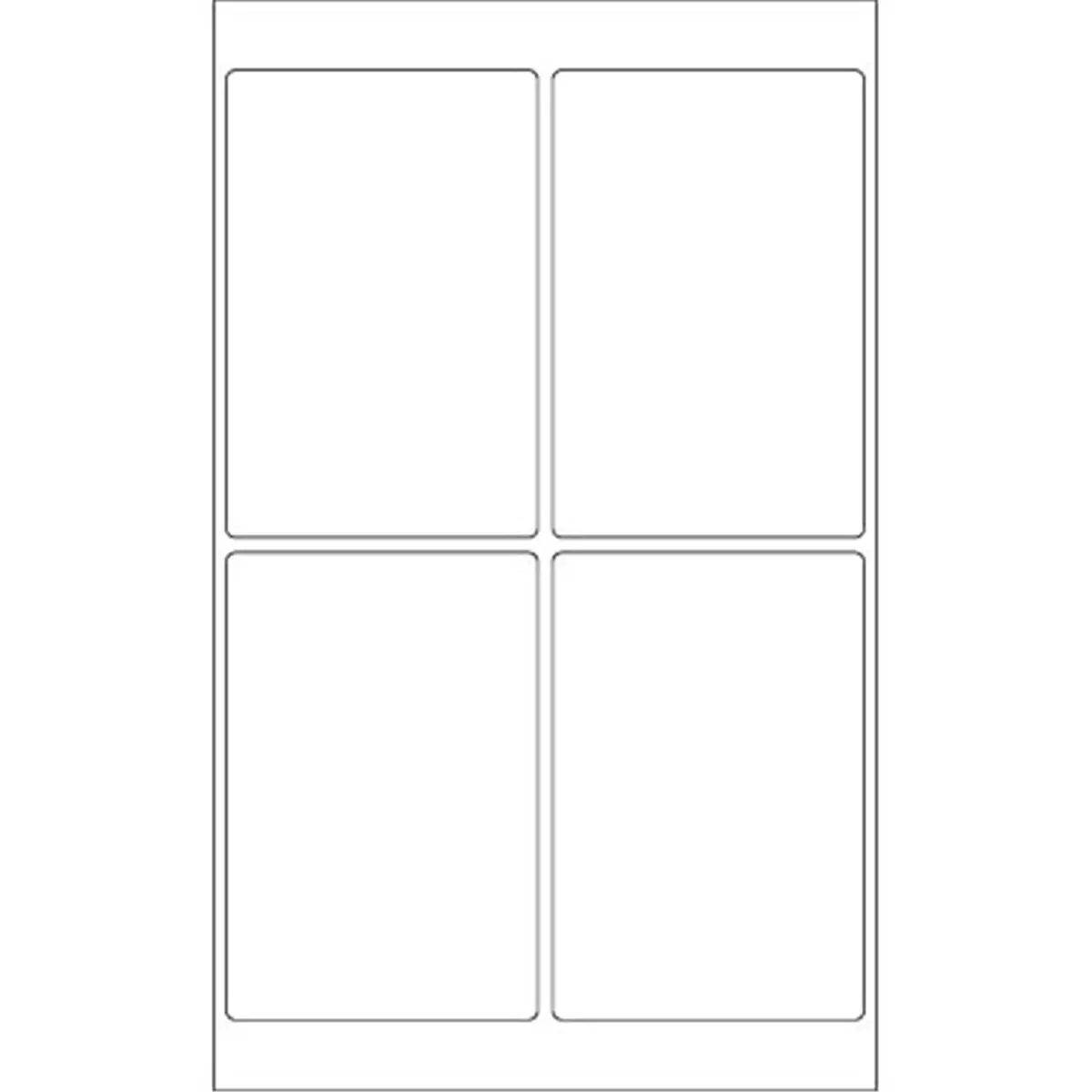 212 MAIN White Rectangle Customizable Self-Adhesive Sticker Labels for Printers, 4x6 in, Pack of 400, Laser/Inkjet Compatible, Ideal for Office Stationery Supplies, Customizable Stickers
