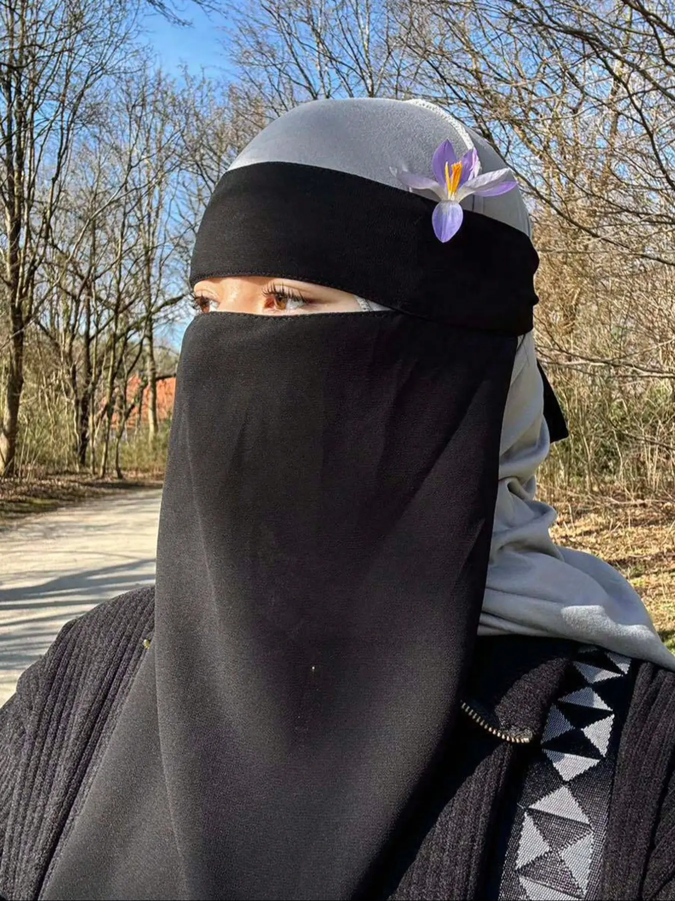 Women's Fashion Summer Sun Protection Face Mask, Stylish Modesty Muslim Hijab Scarf for Outdoor Use, Breathable and Lightweight Design, Niqab