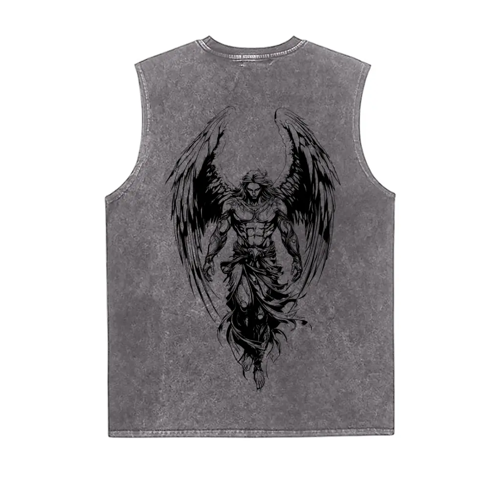 Jesus vintage washed vest, Christian T-shirt, Christian washed vest, faith gift, sports washed vest, fitness washed vest, men's gift, women's gift