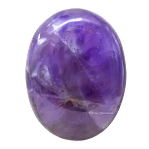 Crystals and Healing Stones - Large Palm Stone Crystals - Crystal for Good Luck, Positive Energy, Meditation - Unique Stocking Stuffers and Birthday Gifts for Women, Men