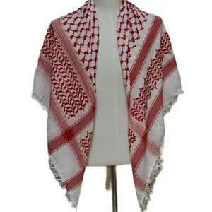 Ahla Shabab Original Jordanian White Tassel Hatta Kuffiyeh - Versatile Unisex Fashionable Shawl for All Seasons