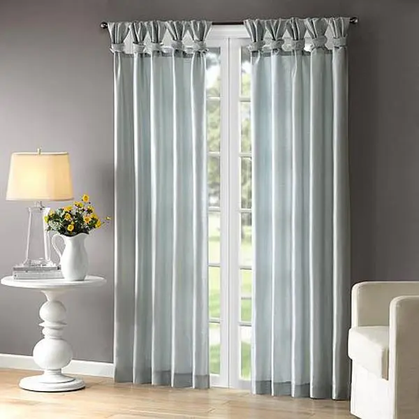 Madison Park Window Curtain 95" Panel Dusty Aqua Madison Park Window Curtain 95" Panel Dusty Aqua