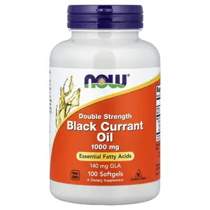 NOW Foods Black Currant Oil, 100 Softgels (1,000 mg per Softgel)