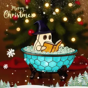 Christmas Floating Ghost Bubble LED Bath Light - Cute Water-Activated Ghost Lamp for Bathroom Decor, Table Centerpiece & Spooky Gifts Christmas and Thanksgiving gifts