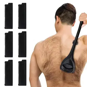 Back Shavers Men, Hair Removal Body Shaver (DIY) - Extra-Long Handle Trimmer, Wet Dry Shave
