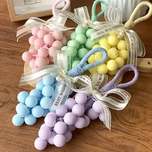 Grape-Shaped Hanging Soap Gift Set—a 25-piece set of handcrafted scented decorative soaps that emit a long-lasting, fresh fragrance. Bathroom accessories, home decor, gift sets for women, gifts for women and friends, Mother’s Day gifts, DIY