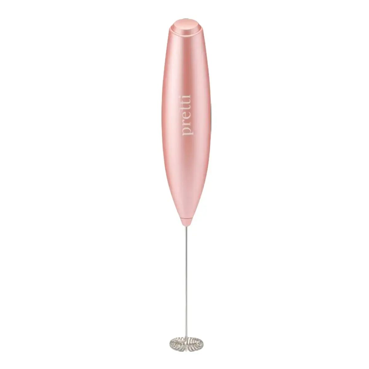 LATTE FROTHER - USB-C Rechargeable Handheld Milk Frother, Rose Gold, Easy Clean