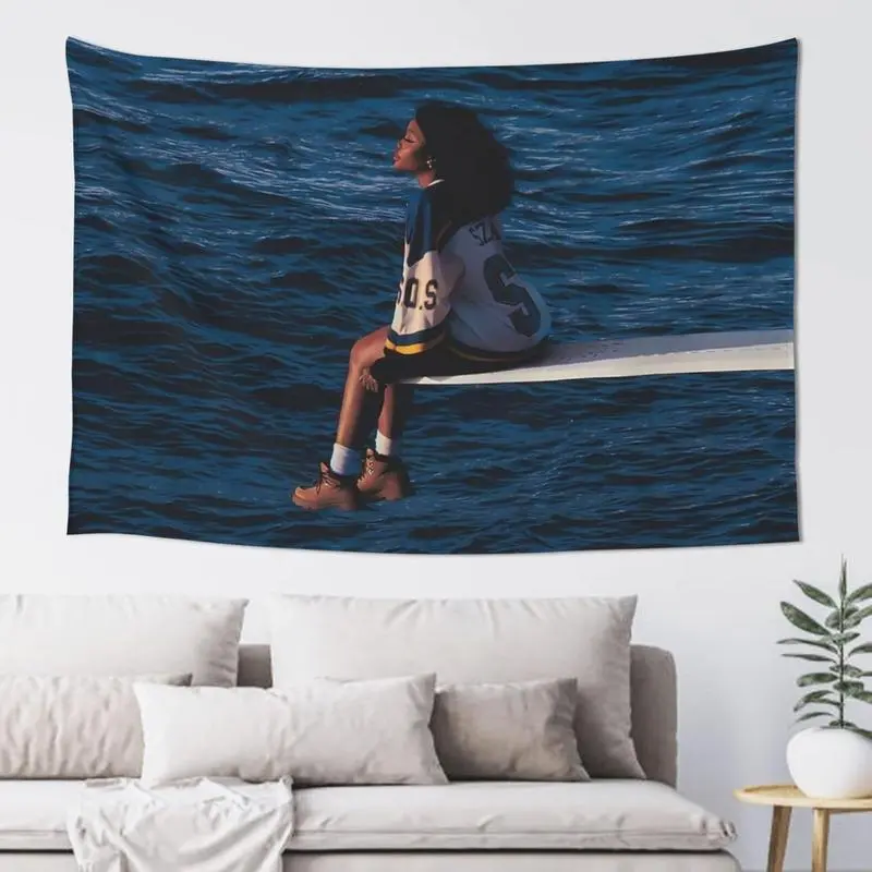 3x5Ft $ZA Album Cover Flag Tapestry, Home Decor Wall Hanging with 4 Brass Grommets for College Dorm, Men’s Cave & Outdoors, Summerwins Home Supplies Decorative Banner, 30*40 Inch