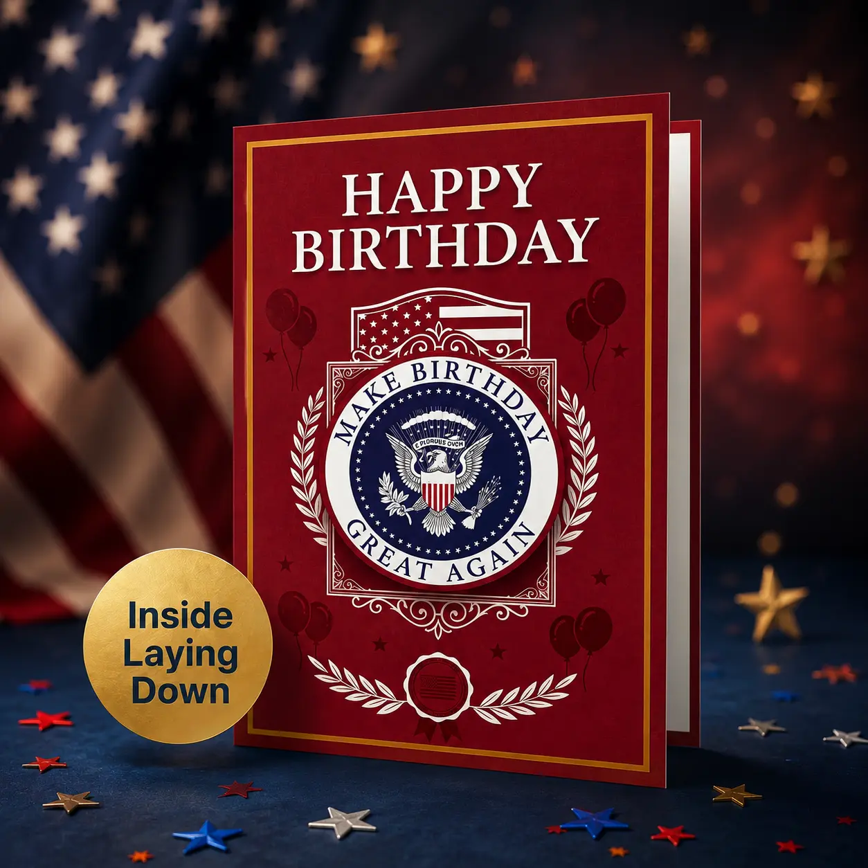 Funny Birthday Talking Pop-Up Audio Interactive Greeting Card with Presidential Real-Voice Message, Gag Gift for Him Her, Audio Greeting Card, Happy Birthday Card, Birthday Gift Ideas