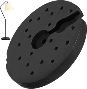 Floor Lamp Base Weight, 9.3Inch Plastic Table Lamp Round Base Weight Replacement For Home Bedroom Living Room
